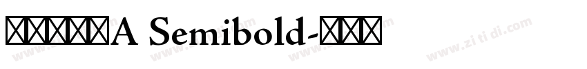 华康金刚黑A Semibold字体转换